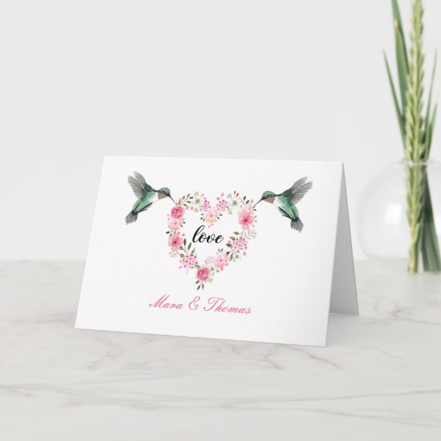 Personalized card Tarjeta de agradecimiento  (Front)