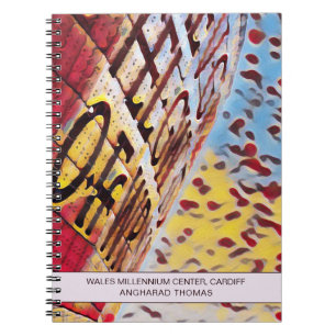 Personalized Cardiff Wales Millennium Centre Arty Notebook