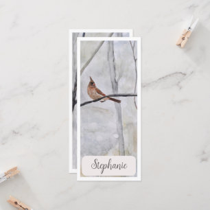 Personalized Cardinal Giant Bookmark