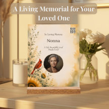 Personalized Cardinal Memorial Acrylic Plaque