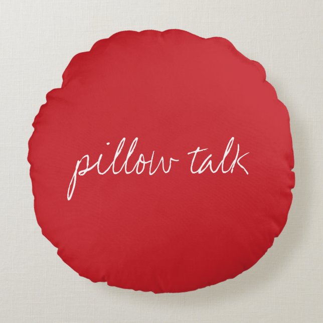 Personalized Cardinal Red Round Pillow (Front)