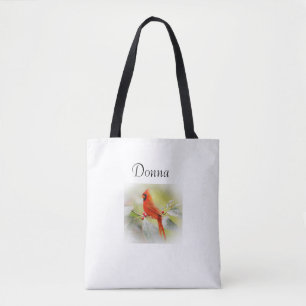 Personalized Cardinal Tote Bag