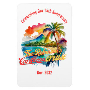 Personalized CARIBBEAN CRUISE Door   Keepsake  Magnet