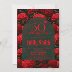 Personalized Carnation Fantasy Beach Party Invitation