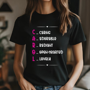 Personalized Carol Name Art T-Shirt