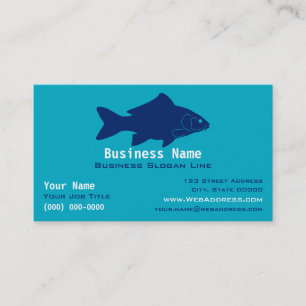 Personalized Carp Fishing / Freshwater Angler Business Card