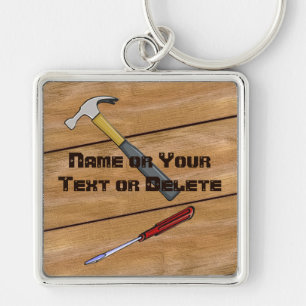 Personalized Carpenter Gifts, Woodworkers Keychain