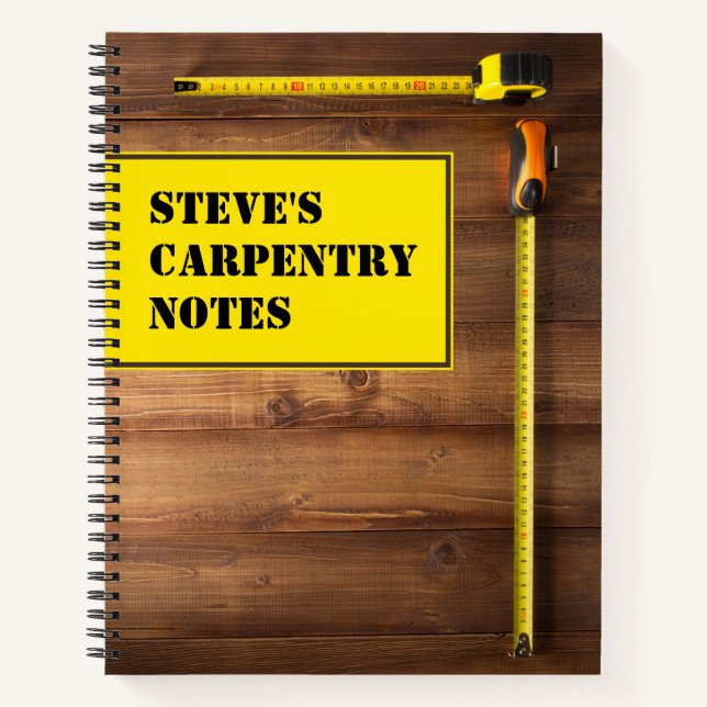 Personalized Carpentry Notebook (Front)