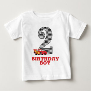 Personalized Cars - Lightning McQueen 2nd Birthday Baby T-Shirt