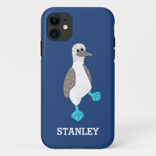 Personalized Cartoon Blue-Footed Booby Bird iPhone 11 Case