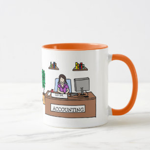 Personalized cartoon mug- Accountant CPA Mug