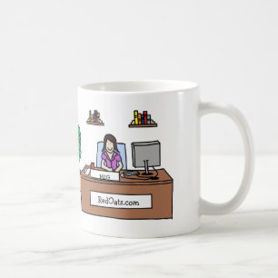 Personalized cartoon mug with company name