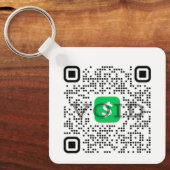 Personalized Cash App QR Code  Keychain (Front)