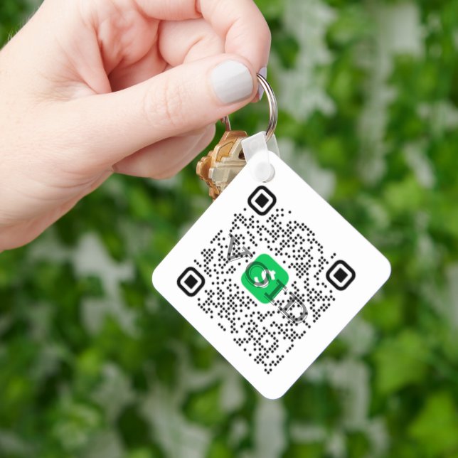 Personalized Cash App QR Code  Keychain (Hand)