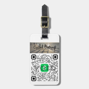 Personalized Cash App & Venmo QR Code Luggage Tag