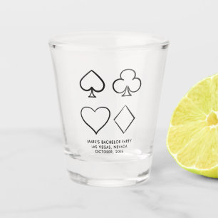 Personalized Casino Bachelor Party Shot Glass