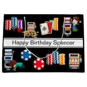 Personalized Casino Large Gift Bag