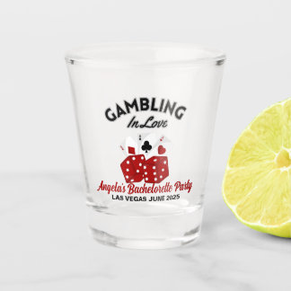 Personalized Casino Las Vegas Bachelorette Party Shot Glass