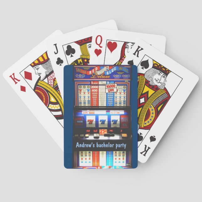 Personalized Casino Slot Machine Playing Cards (Back)