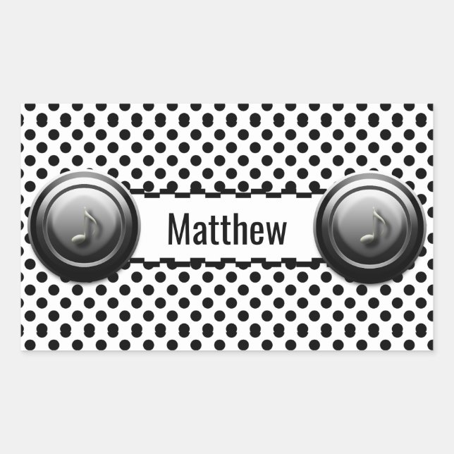 Personalized Cassette Player Sticker (Front)