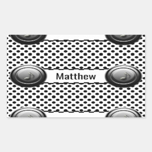 Personalized Cassette Player Sticker