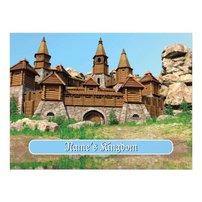 Personalized Castle for Kids Photo Print (Front)