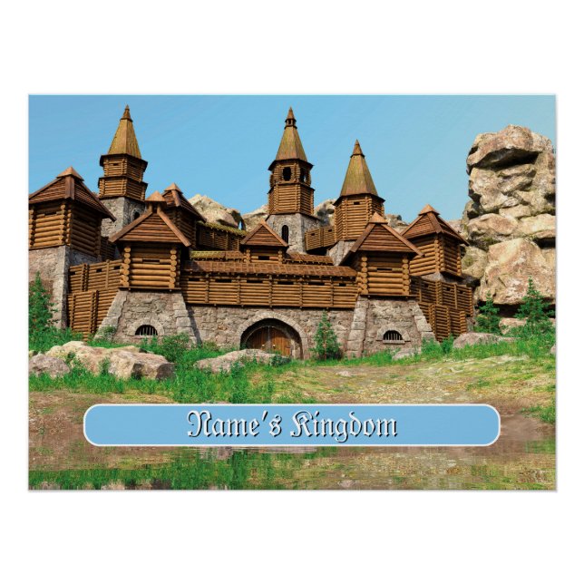 Personalized Castle for Kids Poster (Front)