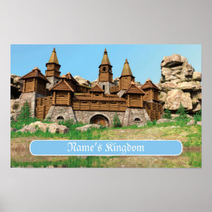 Personalized Castle for Kids Poster