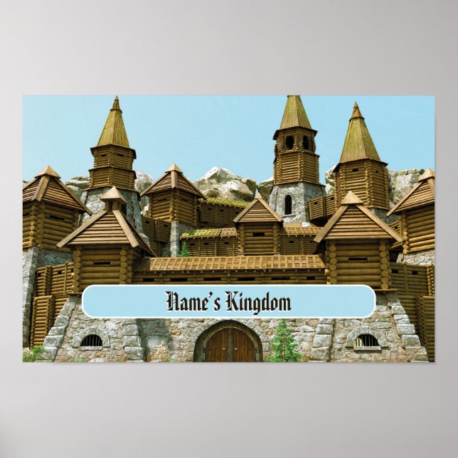 Personalized Castle for Kids Poster (Front)