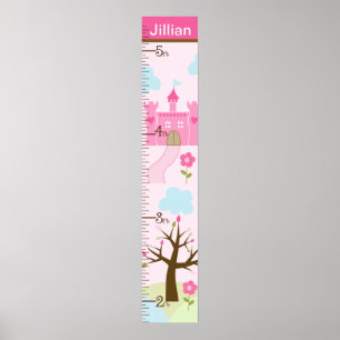 Personalized Castle/Princess Dreams Growth Chart