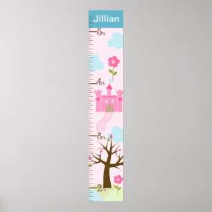 Personalized Castle/Princess Dreams Growth Chart
