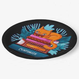 Personalized Cat Approved Books  Paper Plate