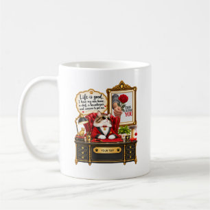 Personalized Cat Boss Photo Design Coffee Mug