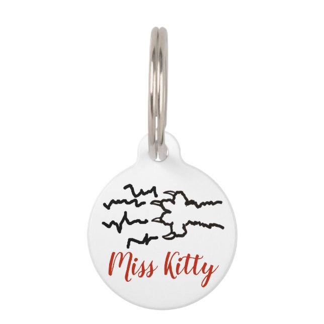 Personalized Cat Claw Collar Tag (Front)
