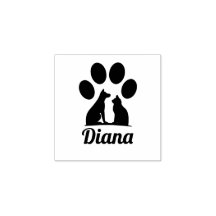 Personalized Cat & Dog Paw Print