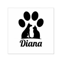 Personalized Cat & Dog Paw Print