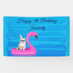 Personalized Cat Floatie Banner