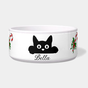 Personalized Cat Food Bowl, Custom Name Cat Gift