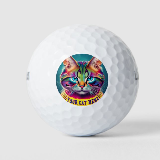 Personalized Cat Golf Balls (Front)