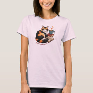 Personalized Cat "Just One More Chapter" T-Shirt