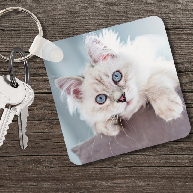 Personalized Cat Lover Pet Photo Keychain (Personalized Cat Lover Pet Photo keychain )