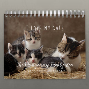 Personalized Cat Lovers 2027 Photo Calendar