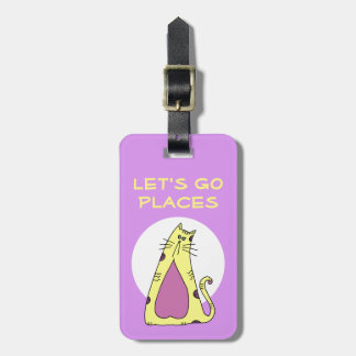 Personalized Cat Luggage Tag