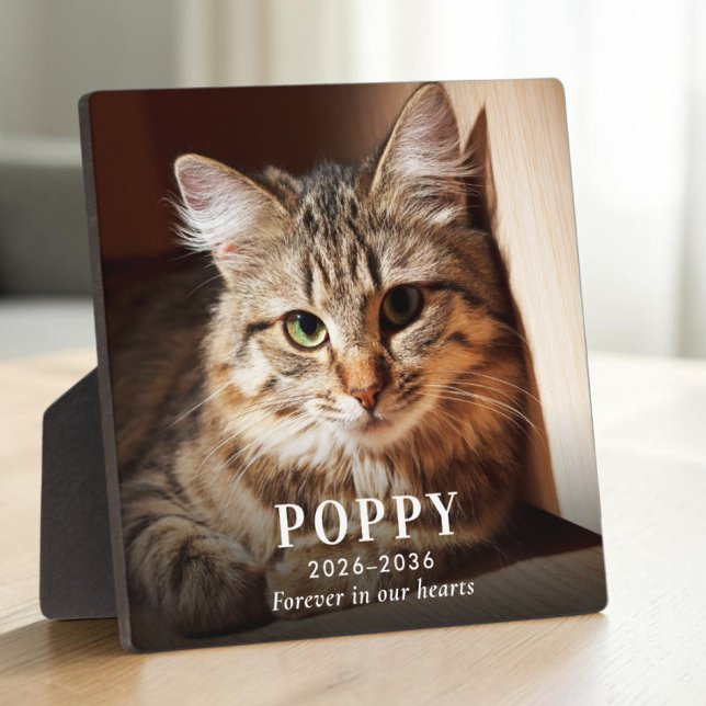 Personalized Cat Memorial Photo Plaque (Personalized Cat Memorial Photo Plaque)
