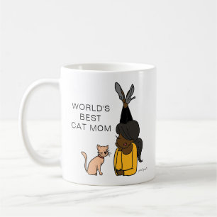 Personalized Cat Mom Coffee Mug