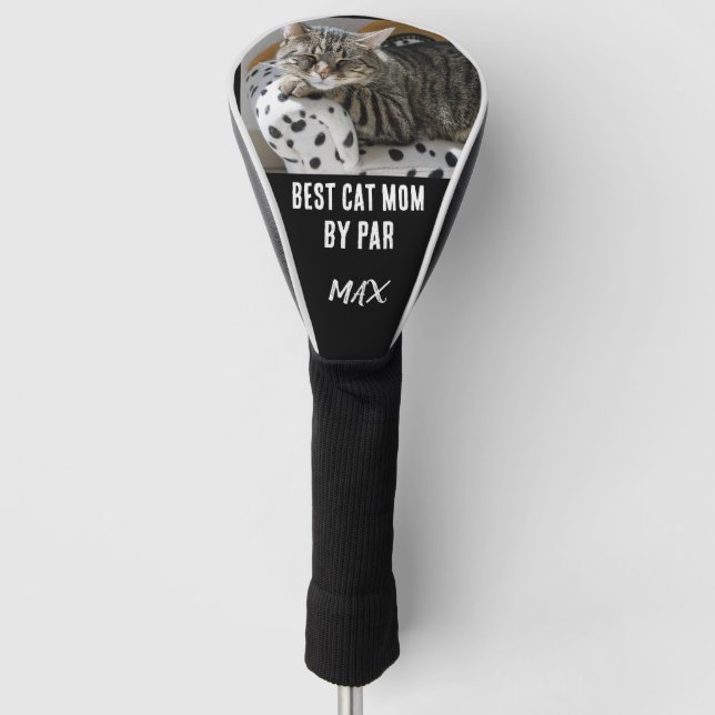 PERSONALIZED CAT MOM GOLF HEAD COVER (Front)