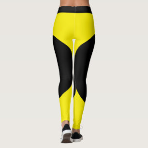 Personalized Cat Mom Pet Lover Pet Black Yellow Leggings