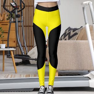 Personalized Cat Mom Pet Lover Pet Black Yellow Leggings