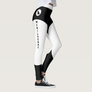 Personalized Cat Mom Pet Lover White And Black Fun Leggings