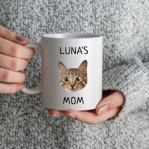 Personalized Cat Mug, Cat Photo Mug, Custom Cat Mug